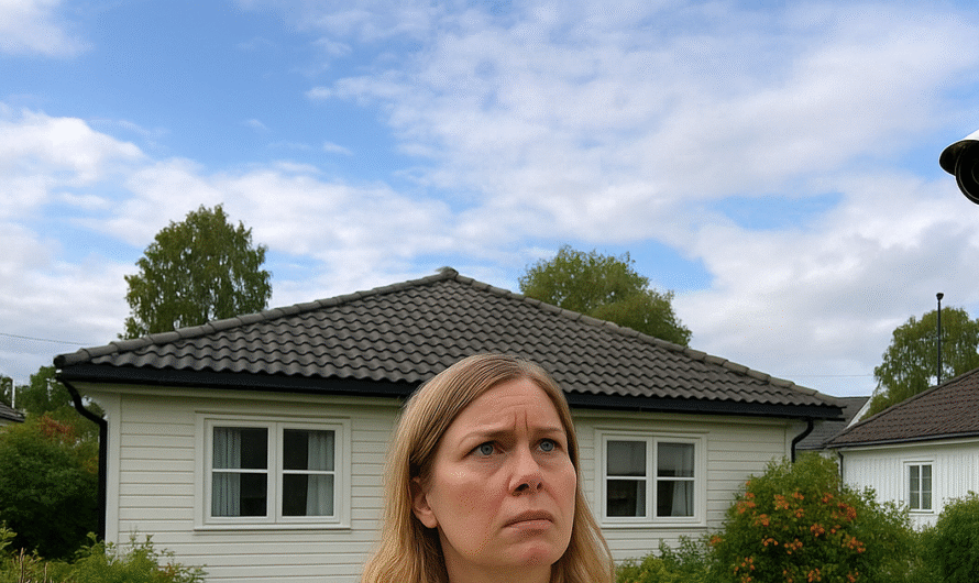 Grannen har satt upp kamera – och riktar den rakt mot vår trädgård